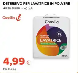 Tigre Detersivo per lavatrice in polvere Consilia offerta
