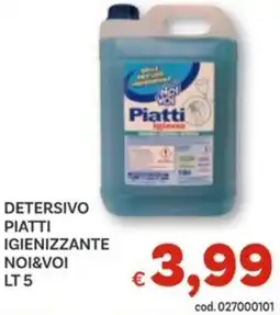 Vivo Supermercati Detersivo piatti igienizzante NOI&VOI offerta