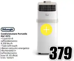 MediaWorld DeLonghi Condizionatore Portatile PAC ES72 offerta