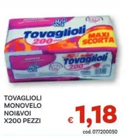 Vivo Supermercati Tovaglioli monovelo NOI&VOI offerta