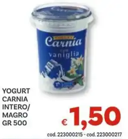 Vivo Supermercati Yogurt carnia intero/ magro offerta