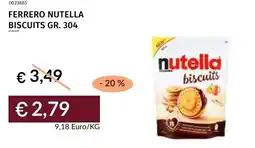 Prezzemolo e Vitale Ferrero nutella biscuits offerta