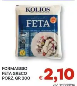Vivo Supermercati Kolios formaggio feta greco porz. offerta