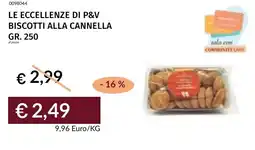 Prezzemolo e Vitale Le eccellenze di p&v biscotti alla cannella offerta