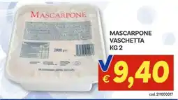 Vivo Supermercati Mascarpone VASCHETTA offerta