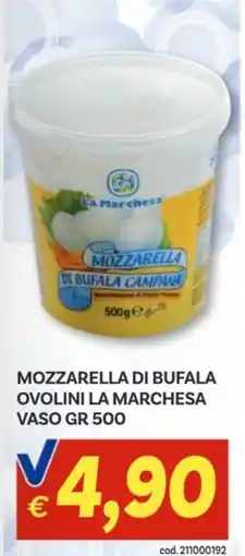 Vivo Supermercati Mozzarella di bufala ovolini LA MARCHESA vaso offerta