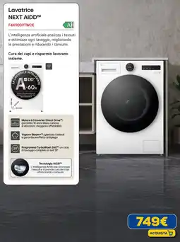 Euronics LG Lavatrice NEXT AIDD F4X9009TWCE offerta