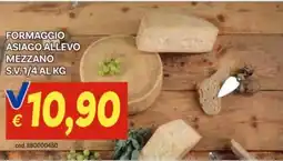 Vivo Supermercati Formaggio asiago allevo mezzano s.v.1/4 offerta