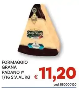 Vivo Supermercati Formaggio grana padano 1º 1/6 s.v. offerta