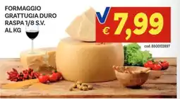 Vivo Supermercati Formaggio grattugia duro raspa 1/8 s.v. offerta