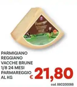 Vivo Supermercati Parmigiano reggiano vacche brune 1/8.24 mesi parmareggio offerta
