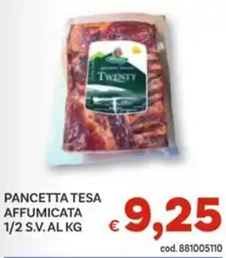 Vivo Supermercati Pancetta tesa affumicata 1/2 s.v. offerta