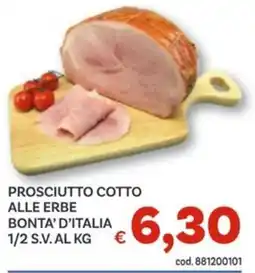 Vivo Supermercati Prosciutto cotto alle erbe bonta' d'italia 1/2 s.v. offerta