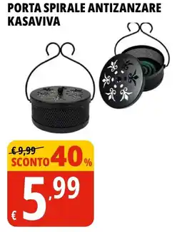 Tigros Porta spirale antizanzare KASAVIVA offerta