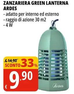 Tigros Zanzariera green lanterna ARDES offerta