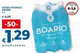 Bennet Acqua naturale BOARIO offerta