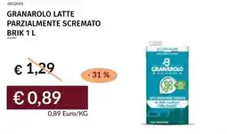 Prezzemolo e Vitale Granarolo latte parzialmente scremato brik offerta