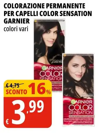 Tigros Colorazione permanente per capelli color sensation GARNIER offerta