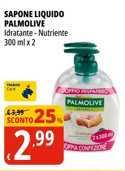 Tigros Sapone liquido PALMOLIVE offerta