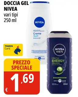 Tigros Doccia gel NIVEA offerta