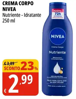 Tigros Crema corpo NIVEA offerta