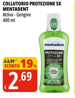 Tigros Collutorio protezione 5x MENTADENT offerta