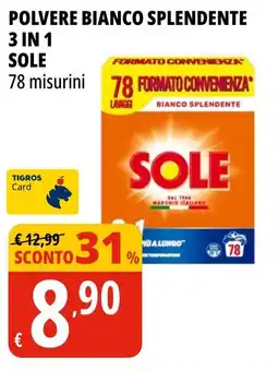Tigros Polvere bianco splendente 3 in 1 SOLE offerta