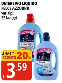 Tigros Detersivo liquido FELCE AZZURRA offerta