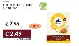 Prezzemolo e Vitale Alce nero cous cous bio offerta