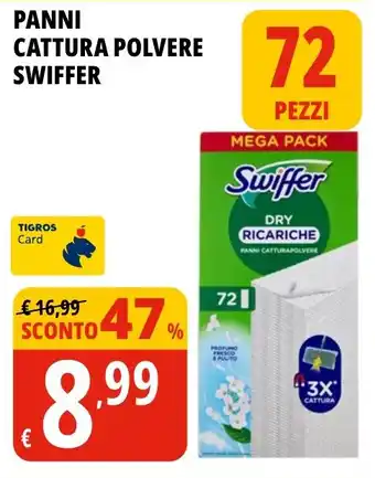Tigros Panni cattura polvere SWIFFER offerta