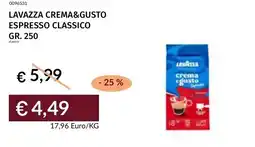 Prezzemolo e Vitale Lavazza crema&gusto espresso classico offerta