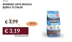Prezzemolo e Vitale Borbone caffe miscela nobile 15 cialde offerta