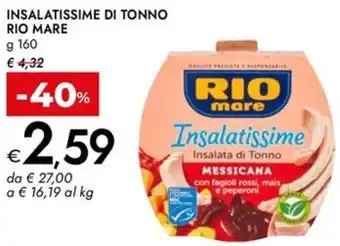 Bennet Insalatissime di tonno RIO MARE offerta