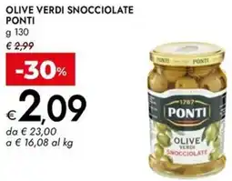 Bennet Olive verdi snocciolate PONTI offerta