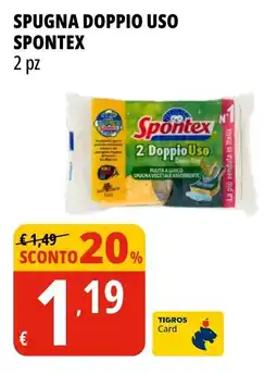 Tigros Spugna doppio uso SPONTEX offerta