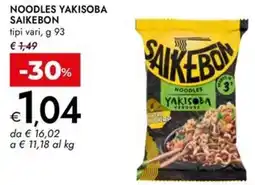Bennet Noodles yakisoba SAIKEBON offerta