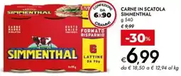 Bennet Carne in scatola SIMMENTHAL offerta