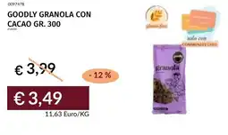 Prezzemolo e Vitale Goodly granola con cacao offerta