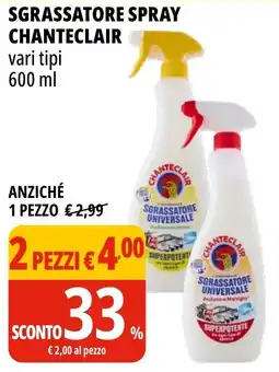 Tigros Sgrassatore spray CHANTECLAIR offerta