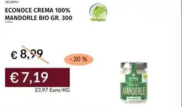 Prezzemolo e Vitale Econoce crema 100% mandorle bio offerta