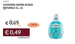 Prezzemolo e Vitale Levissima issima acqua naturale offerta