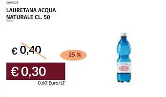 Prezzemolo e Vitale Lauretana acqua naturale offerta