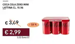 Prezzemolo e Vitale Coca cola zero mini lattina offerta