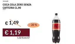 Prezzemolo e Vitale Coca cola zero senza caffeina offerta