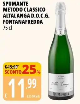 Tigros Spumante metodo classico altalanga d.o.c.g. FONTANAFREDDA offerta