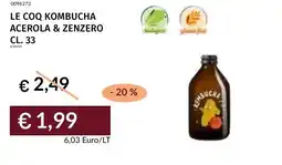 Prezzemolo e Vitale Le coq kombucha acerola & zenzero offerta
