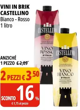 Tigros Vini in brik CASTELLINO offerta