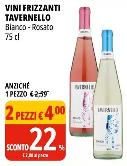 Tigros Vini frizzanti TAVERNELLO offerta