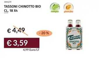 Prezzemolo e Vitale Tassoni chinotto bio offerta