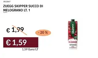 Prezzemolo e Vitale Zuegg skipper succo di melograno offerta